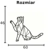 Kot geometryczny DEKORACJA ŚCIENNA obraz na ścianę